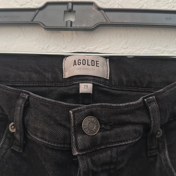 Agolde Los Angeles Cut Off Long Shorts - Picture 2 of 5